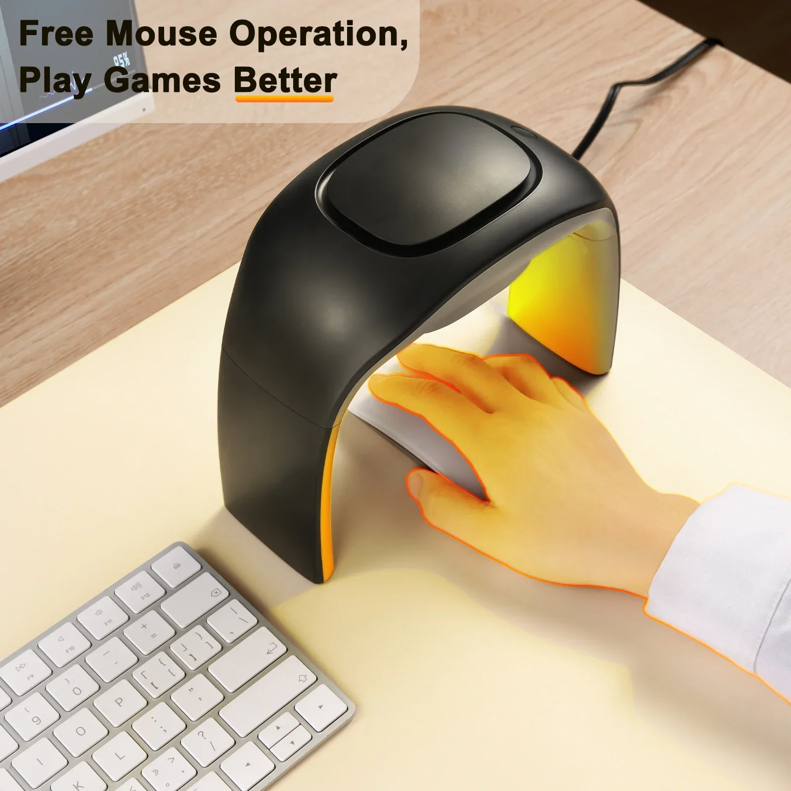 Office Tech Gear - Eary ポータブル冬用マウスハンドウォーマー ハイテクハンドウォーミング時代 ホームオフィスデスクプラグイン 3段階温度調節ハンドウォーマー US/UK/EU/JPプラグ