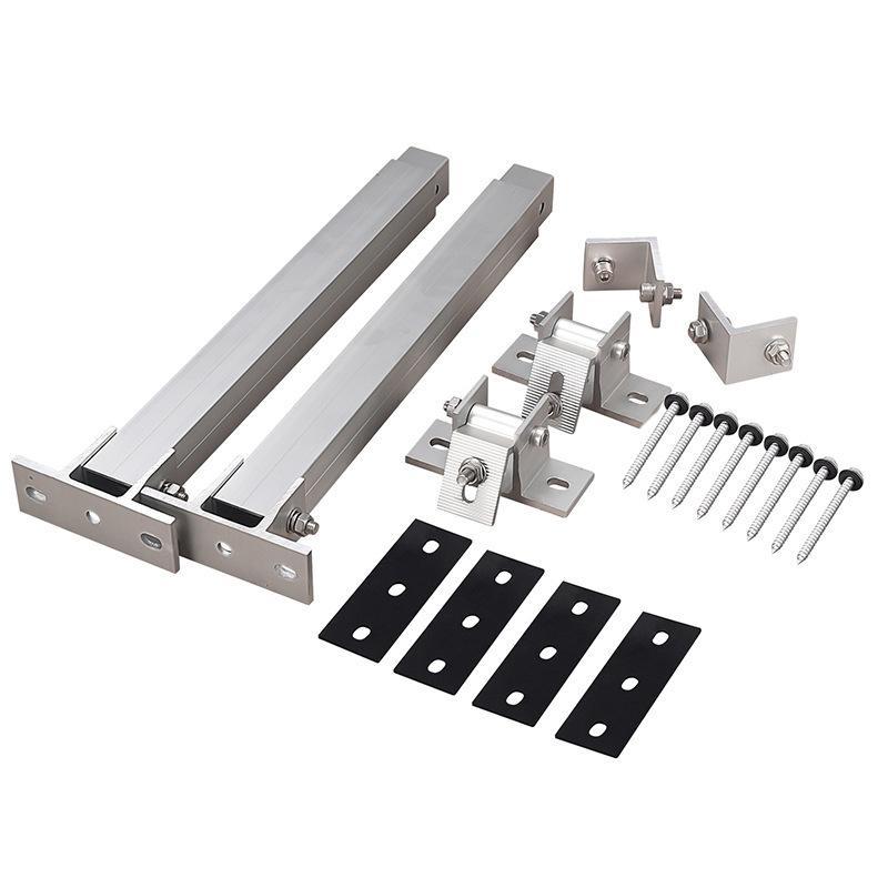 Flat Panel Mount Tilt - ソーラーパネル傾斜マウントブラケット 15-30度調整可能 ラッキング RVボート屋根平面使用用