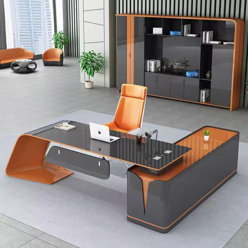 Office Management Technology - テクノロジーセンス ラッカーオフィスデスク シンプルモダン エグゼクティブデスク おしゃれなマネージャーデスク プレジデントデスク