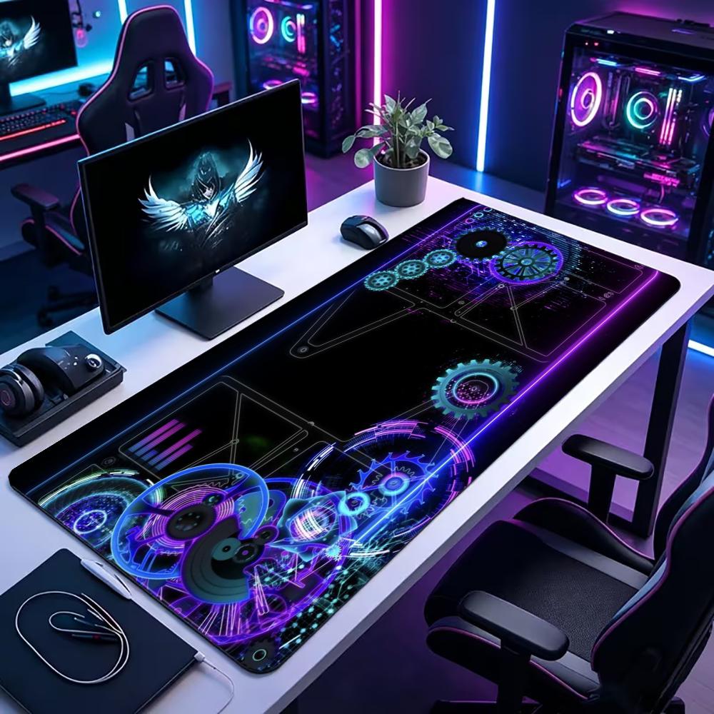 Office Tech Gear - テックギア サーキット ラージデスクマット マウスパッド マウスマット ゲーミングキーボードマット