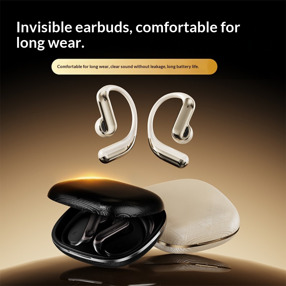 Office Tech Wear - 新しいワイヤレスBluetoothイヤホン、ノンインイヤー型オーバーザイヤーデザインで長時間装着しても快適、真のワイヤレスステレオ技術搭載