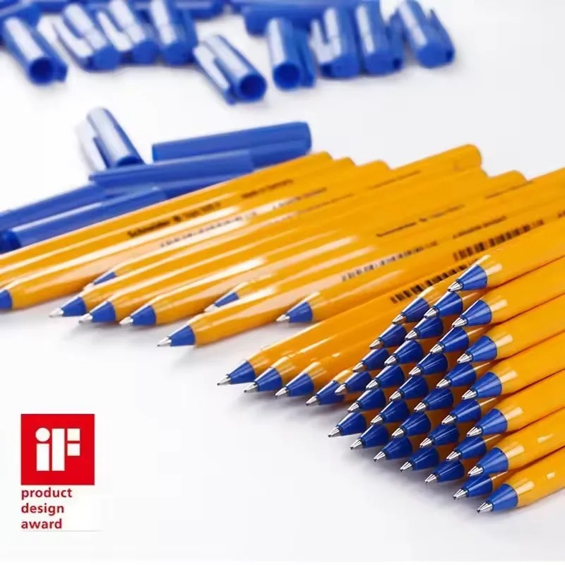 Office Tech Supply - ドイツシュナイダーボールペン 0.5 ミリメートルスムーズ超ロング書き込みインク漏れ防止技術人間工学に基づいたグリップ書き込み文具用品