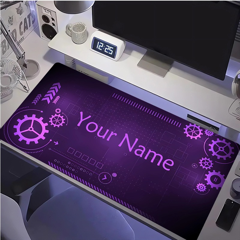 カスタマイズ可能なギアテックスタイルマウスパッド、カスタム名 - Office Tech Gear のレビューと価格