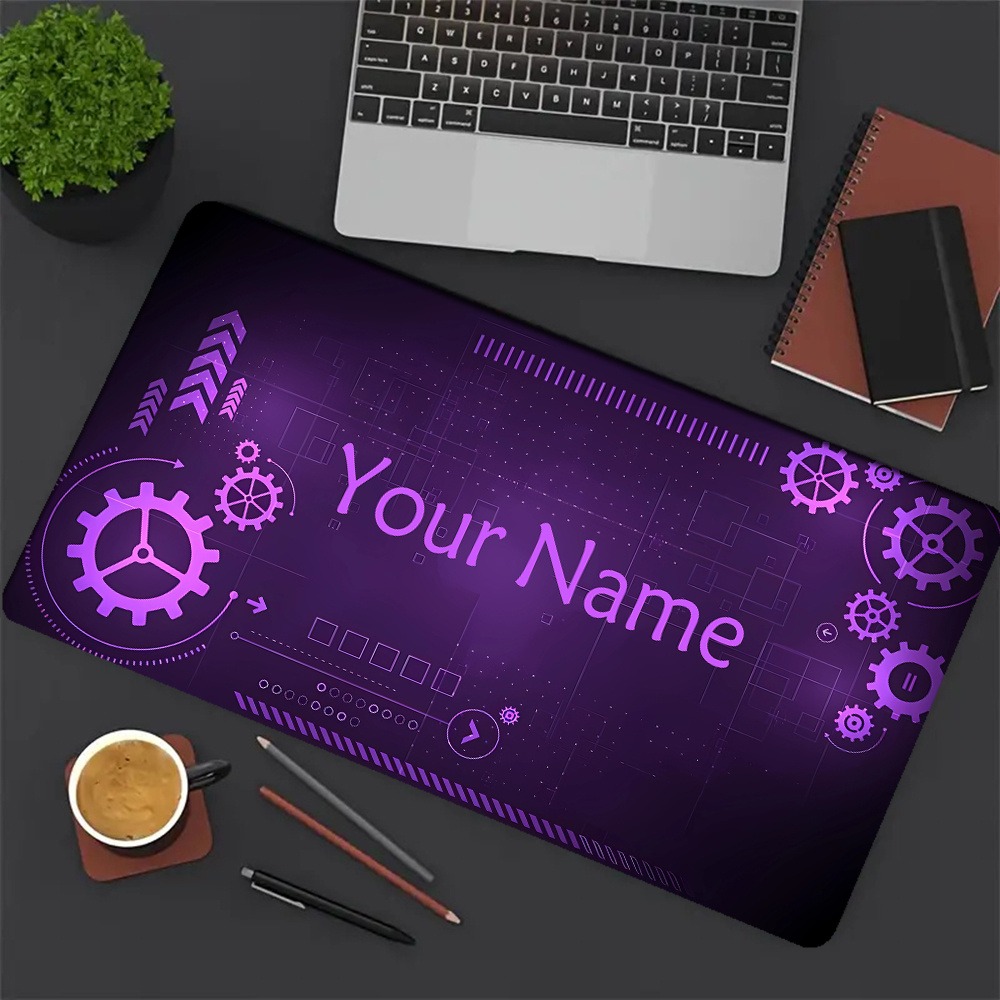 カスタマイズ可能なギアテックスタイルマウスパッド、カスタム名 - Office Tech Gear のレビューと価格