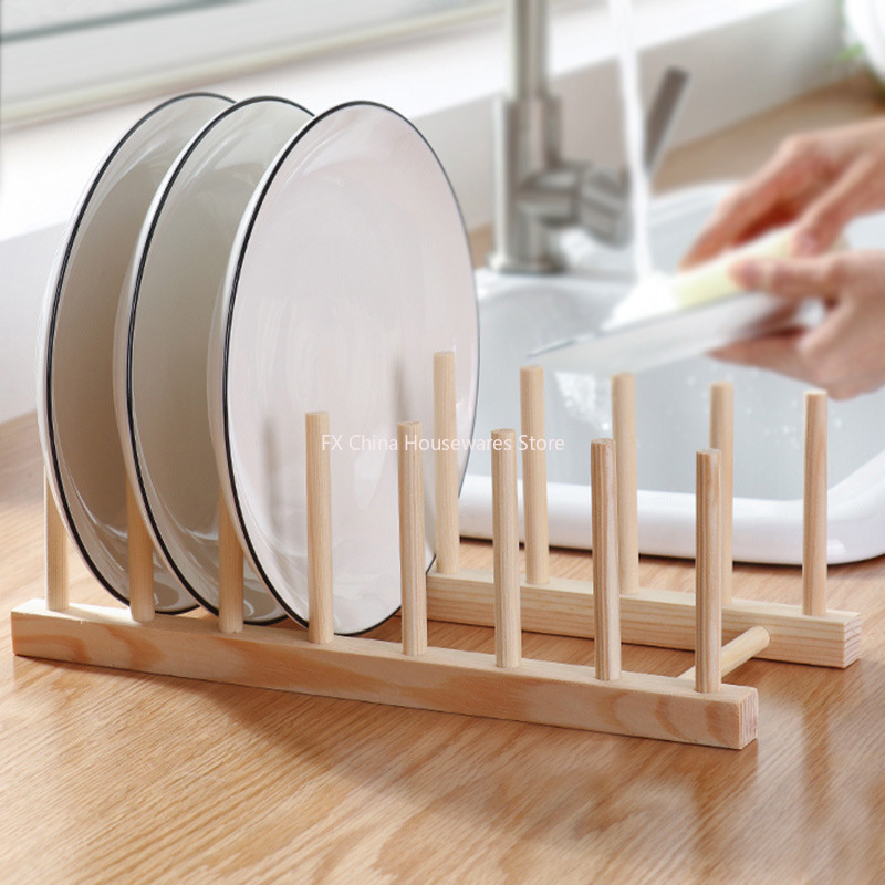 プレート収納ラック多機能木製ディッシュラックカップ皿鍋蓋排水 - Server Rack Shelf のレビューと価格