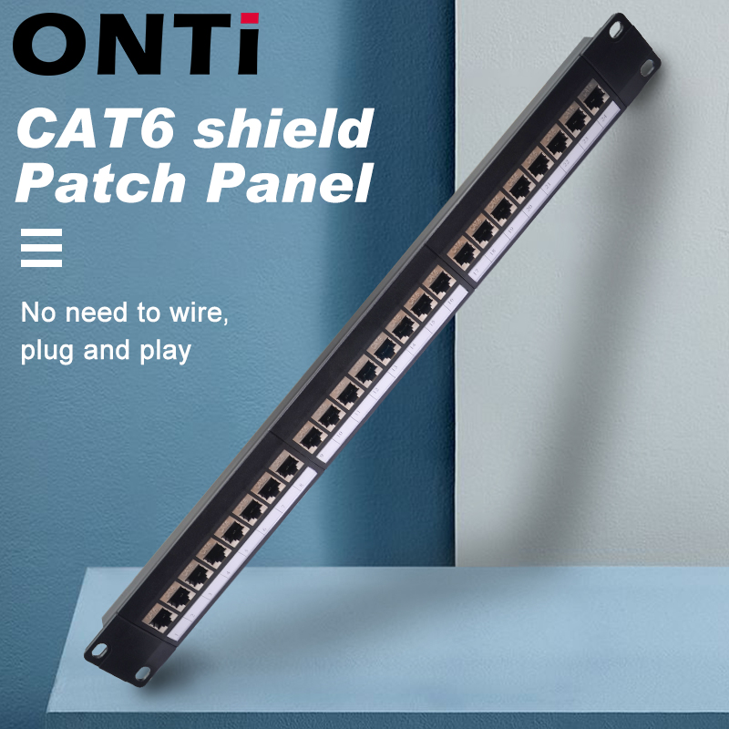 Onti 19in 1uラック24ポートCat6シールドパッ - Server Rack Shelf のレビューと価格