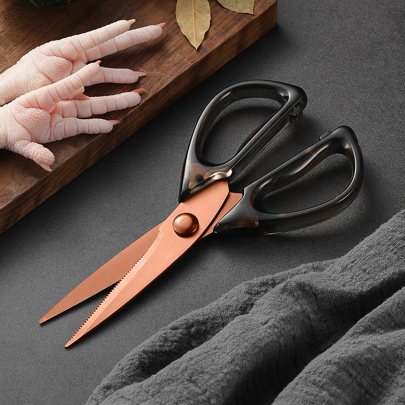 高品質透明ハサミ、鋭いチタン刃付き、キッチンハサミ、家庭用ハ - Office High Tech のレビューと価格