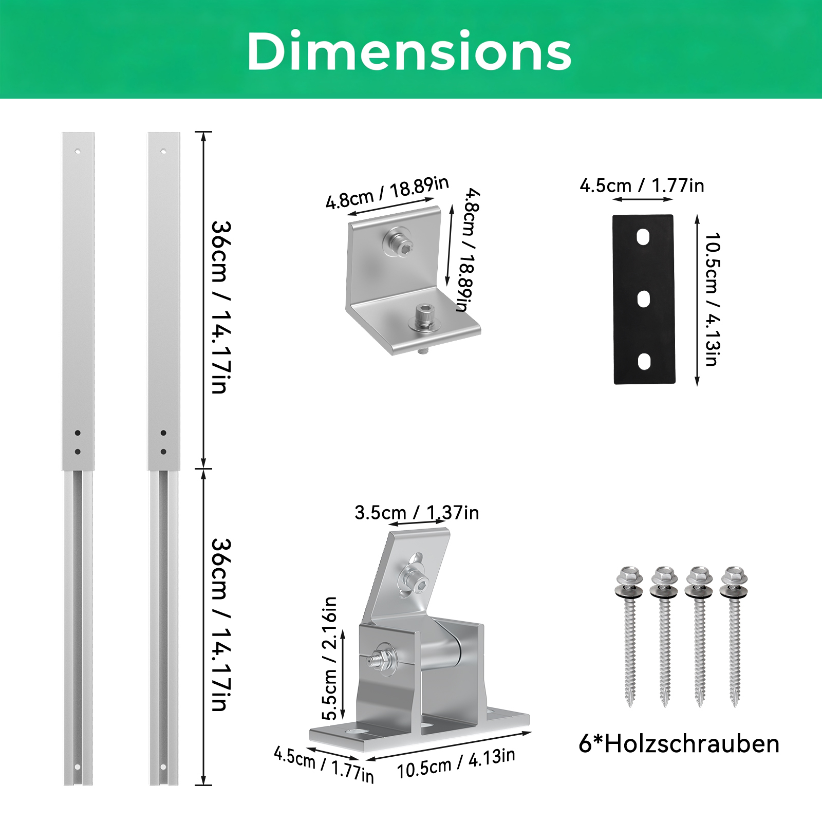 RVPOZWER ソーラーパネル用 可動式傾斜調整ブラケット - Flat Panel Mount Tilt のレビューと価格