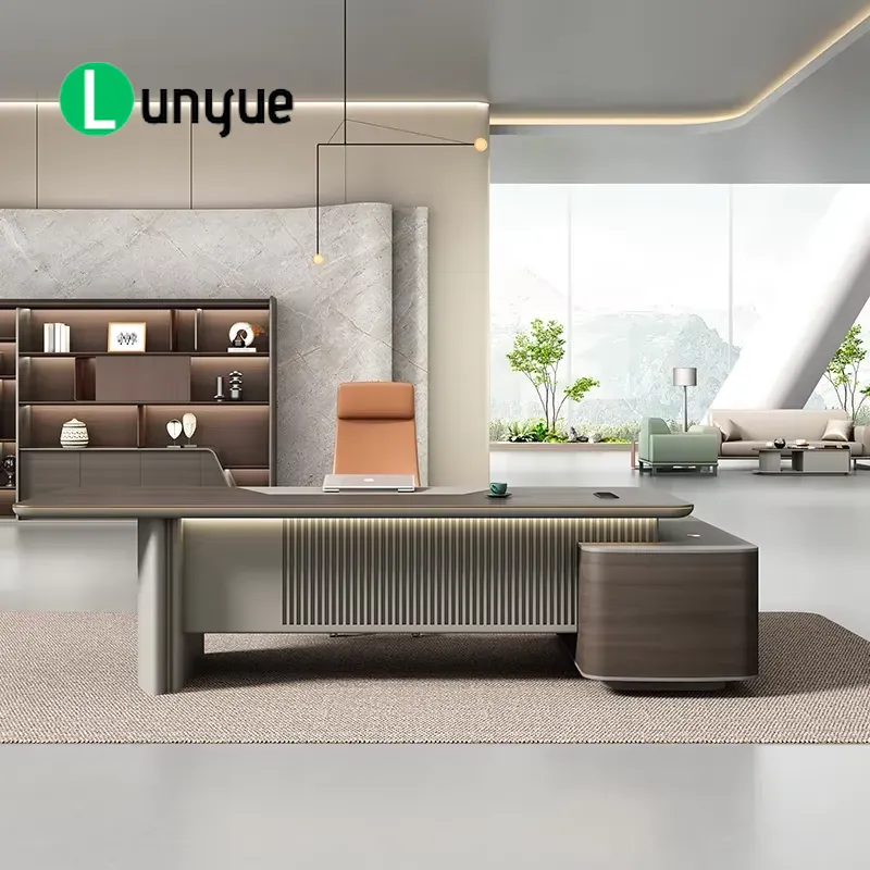 高級モダンL字型エグゼクティブデスク、CEO・マネージャー向 - Office Tech Management のレビューと価格