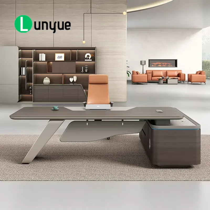 高級モダンL字型エグゼクティブデスク、CEO・マネージャー向 - Office Tech Management のレビューと価格
