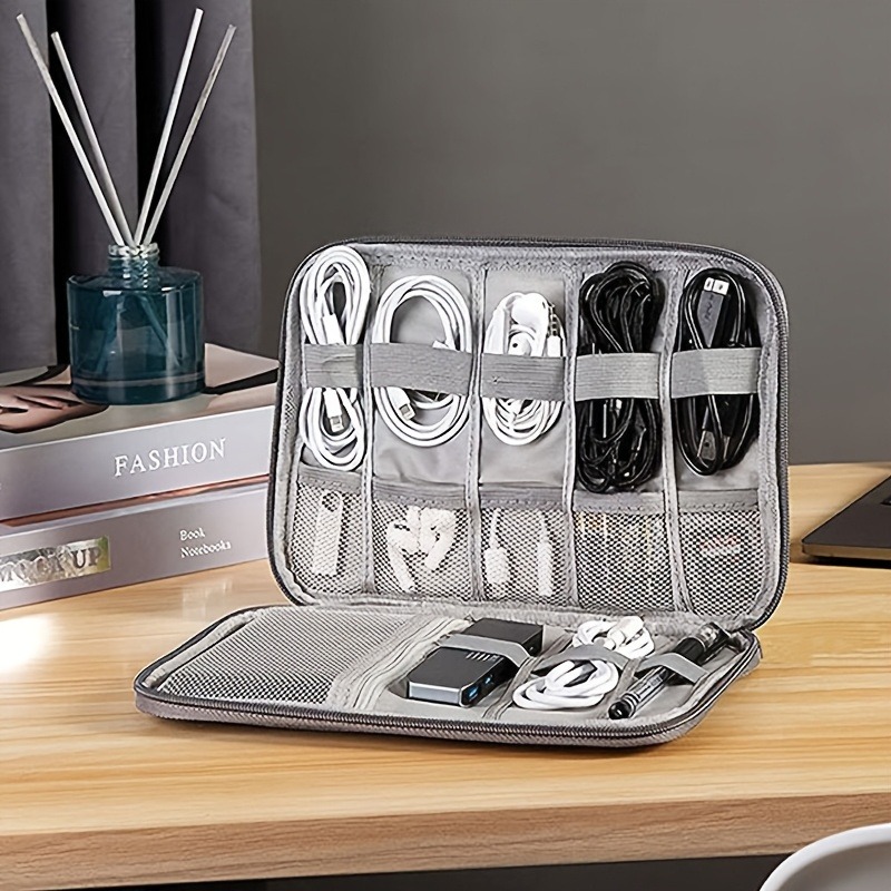 多機能ポケット付き電子機器アクセサリーボックス - 旅行用ケ - Office Tech Gear のレビューと価格