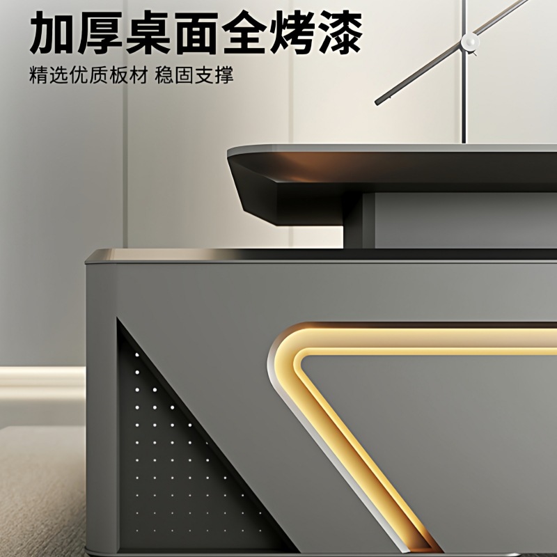 CEO用デスク、社長用テーブル、塗装仕上げの高級感あふれるデ - Office Management Technology のレビューと価格