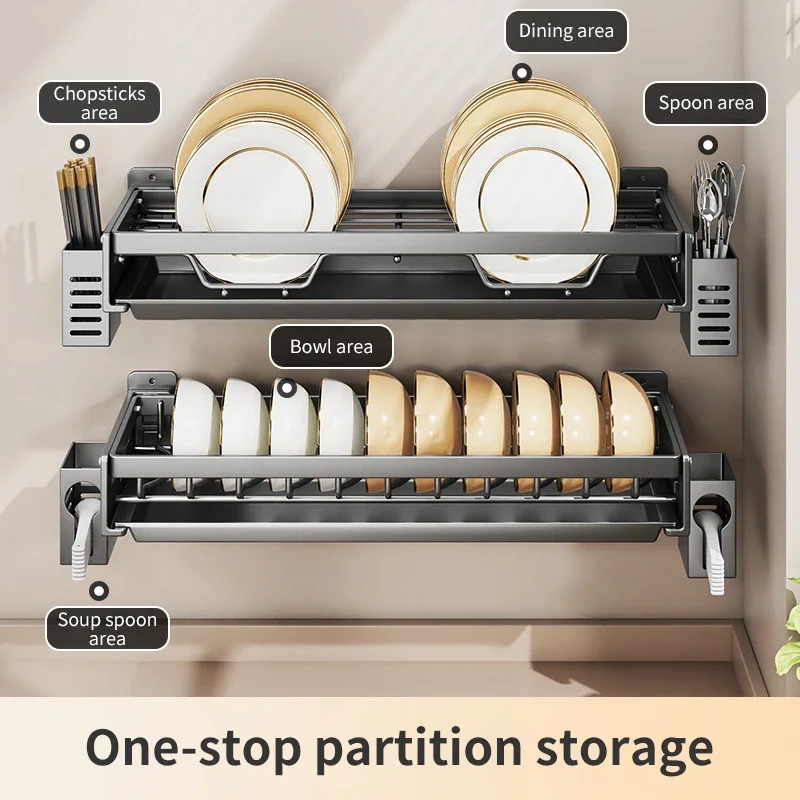 キッチンボウルプレート乾燥収納棚 壁掛け式食器乾燥ラック 多 - Server Rack Shelf のレビューと価格