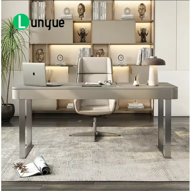 モダンなL字型エグゼクティブオフィスデスク、ハイテクCEOマ - Office Tech Management のレビューと価格