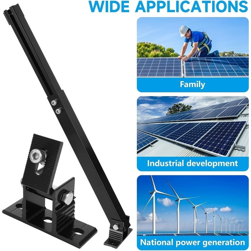 ABNM アルミ合金製ソーラーパネル傾斜マウントブラケット、 - Flat Panel Mount Tilt のレビューと価格