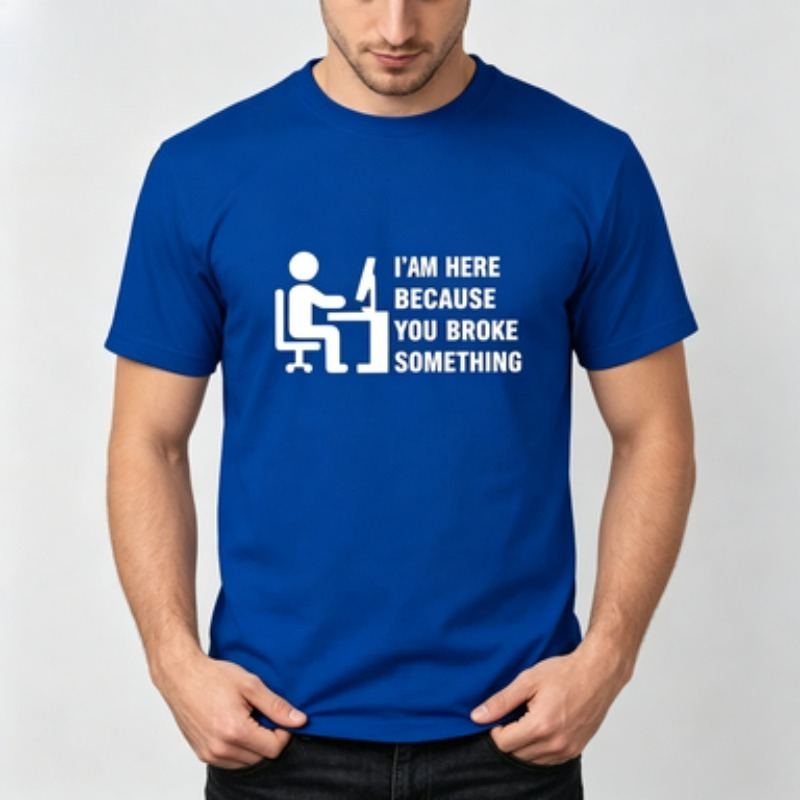 ソフトコットンメンズ Tシャツ テックサポート ユーモラスな - Tech Office Worker のレビューと価格