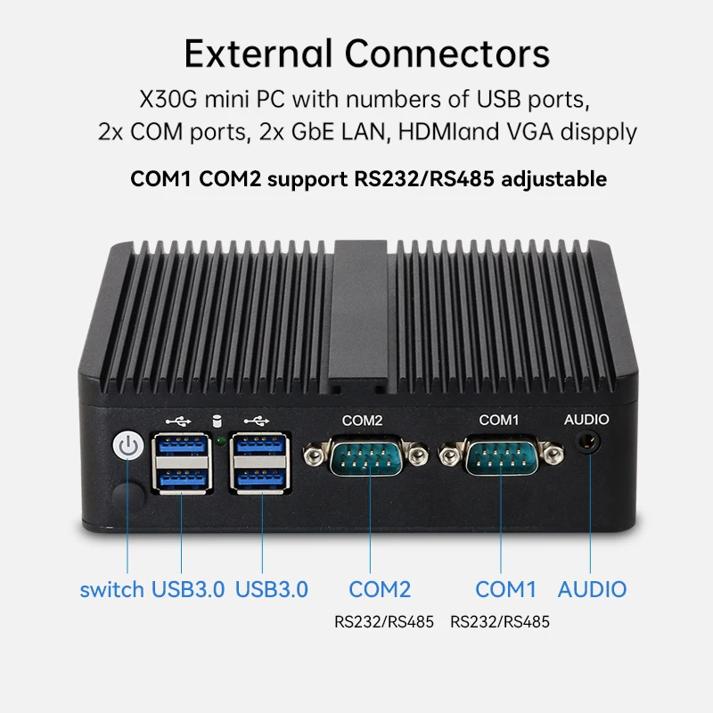 Intel Celeron ファンレス産業用 IoT ミニ  - Thin Client Mini Pc のレビューと価格