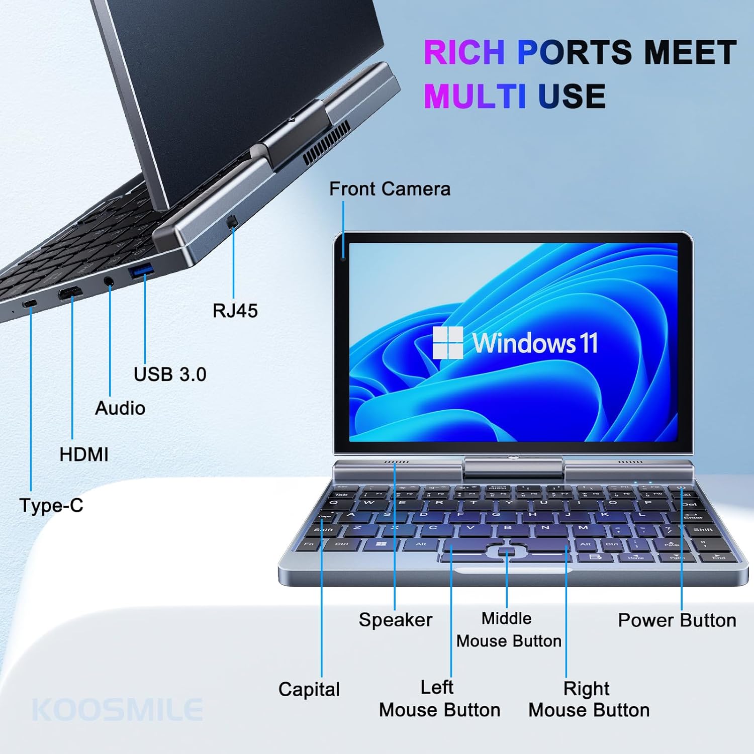 ポータブルミニラップトップ Windows 11 8インチ  - Thin Client Mini Pc のレビューと価格