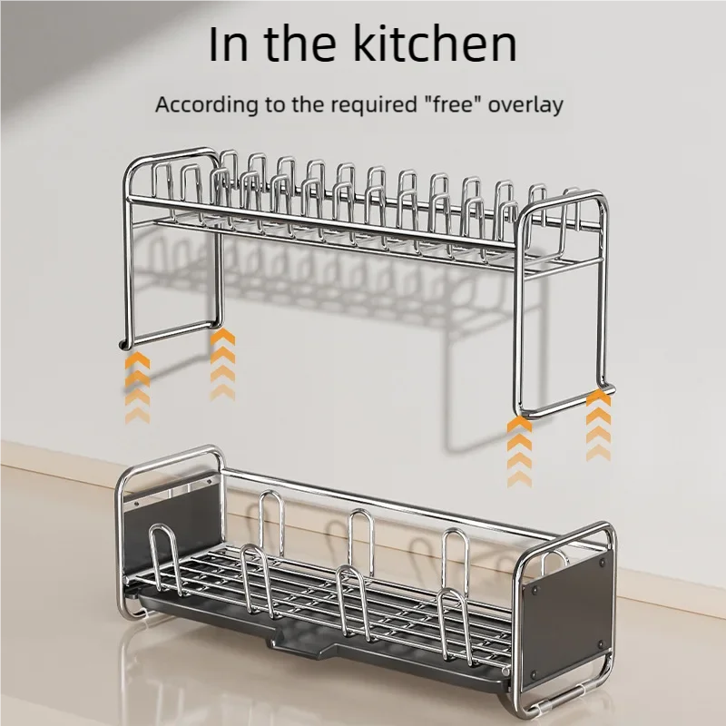キッチン食器乾燥ラック、狭いシンクサイドカウンター用食器乾燥 - Server Rack Shelf のレビューと価格