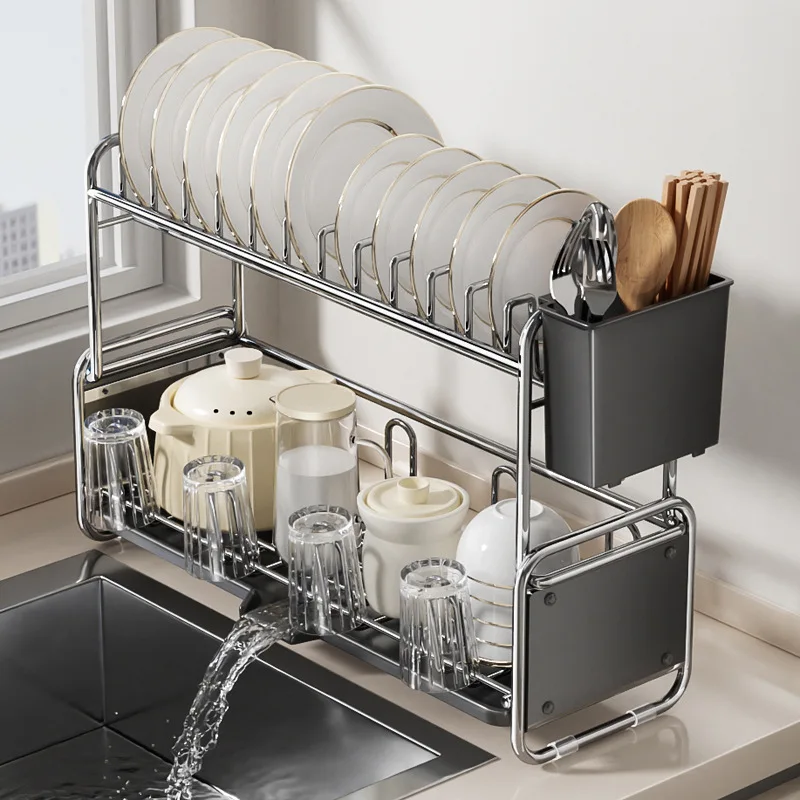 キッチン食器乾燥ラック、狭いシンクサイドカウンター用食器乾燥 - Server Rack Shelf のレビューと価格