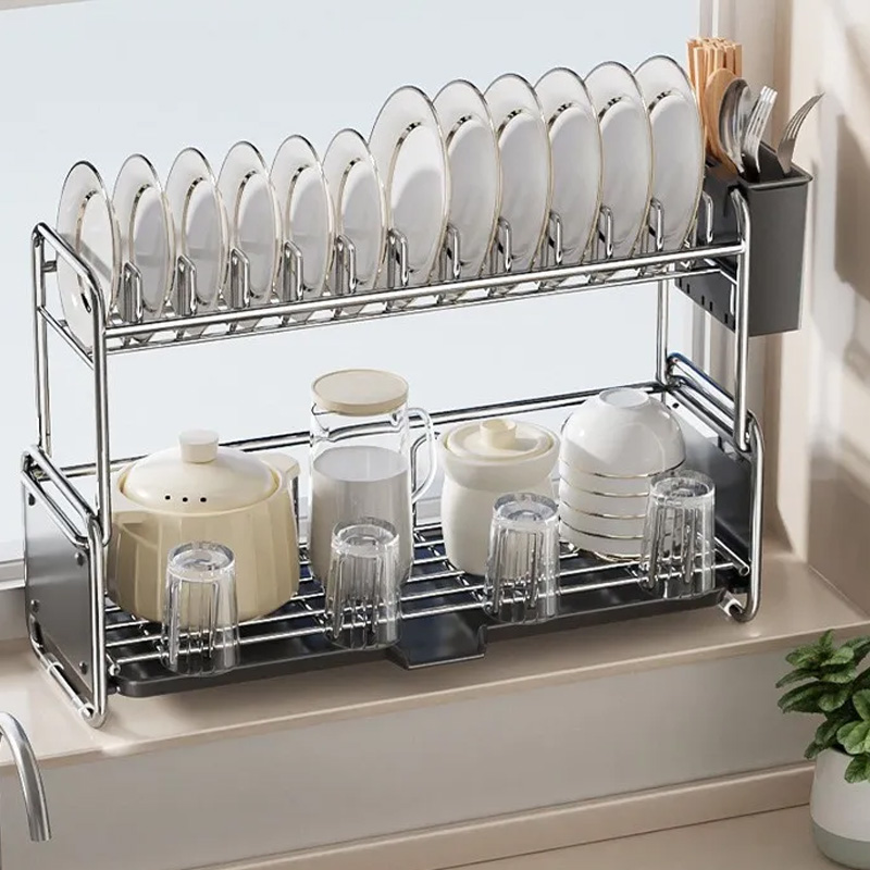 キッチン食器乾燥ラック、狭いシンクサイドカウンター用食器乾燥 - Server Rack Shelf のレビューと価格