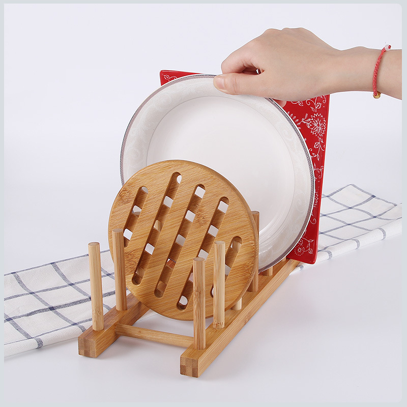キッチン水切りラック皿ポット蓋竹ラック食器プレート乾燥水切り - Server Rack Shelf のレビューと価格
