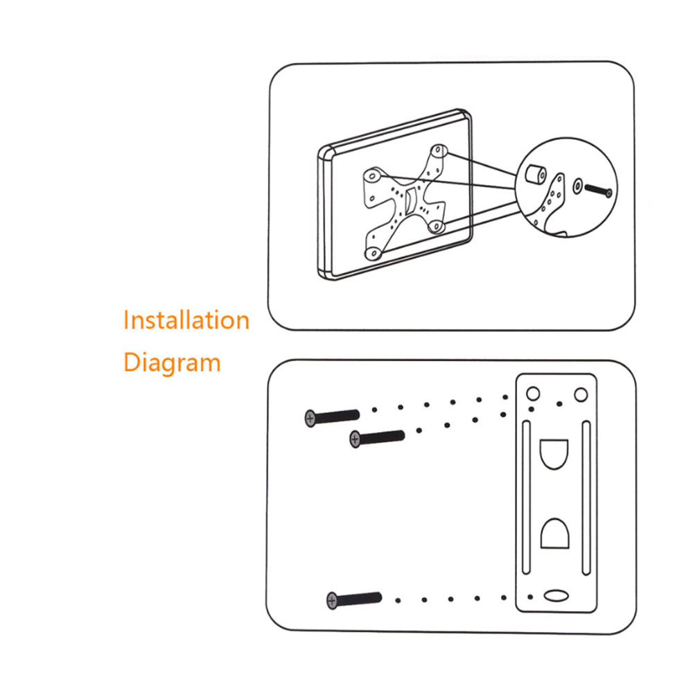 テレビ壁掛けブラケット フラットパネルテレビフレームサポート - Flat Panel Mount Tilt のレビューと価格