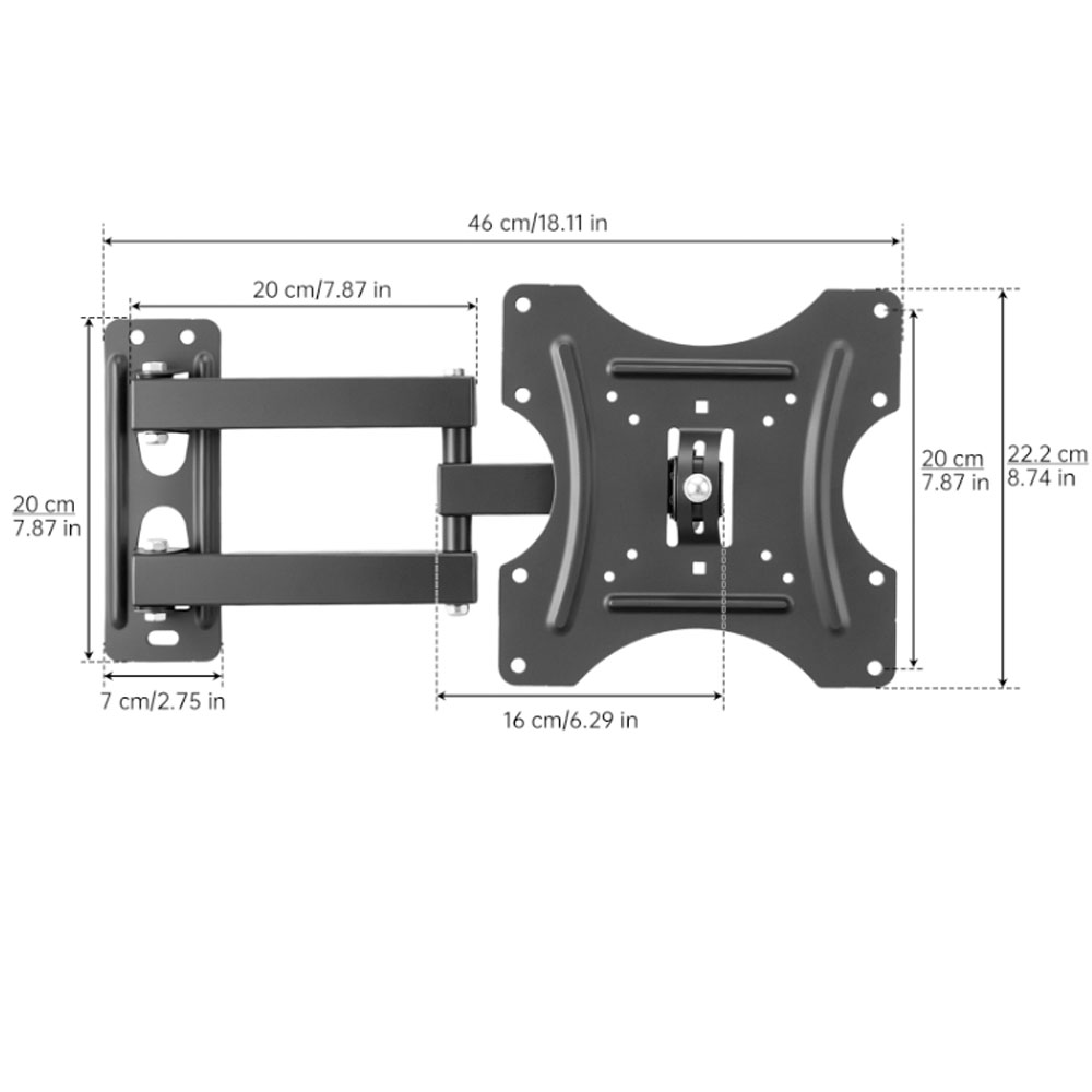 テレビ壁掛けブラケット フラットパネルテレビフレームサポート - Flat Panel Mount Tilt のレビューと価格