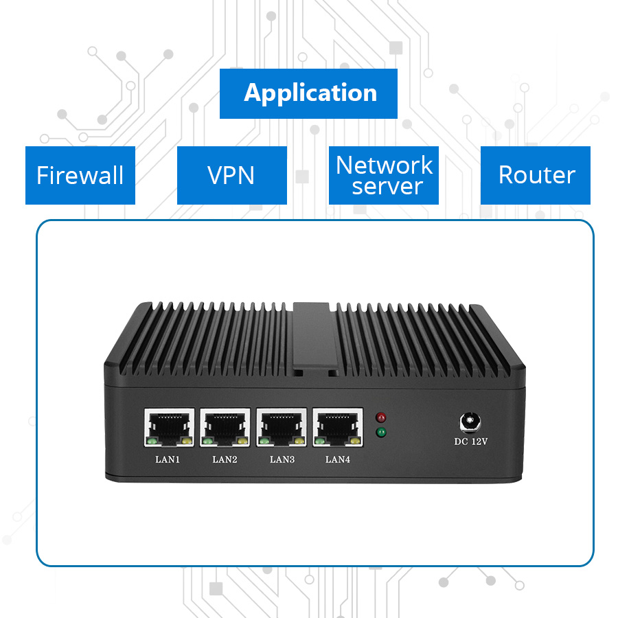ファイアウォールルーターPfsenseファンレスミニPC C - Thin Client Mini Pc のレビューと価格