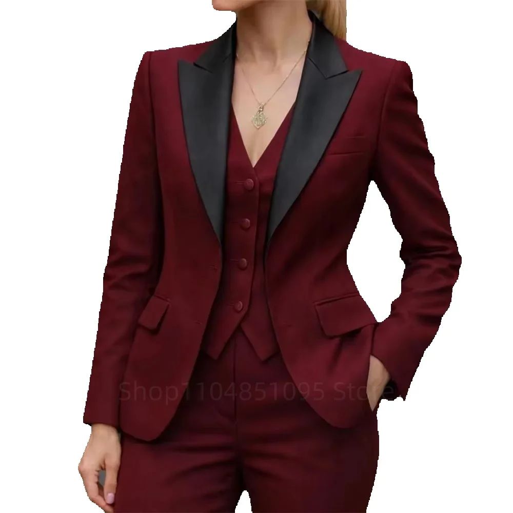 ファッションレディーススーツ ブレザー 高品質 3ピース ジ - Office High Tech のレビューと価格