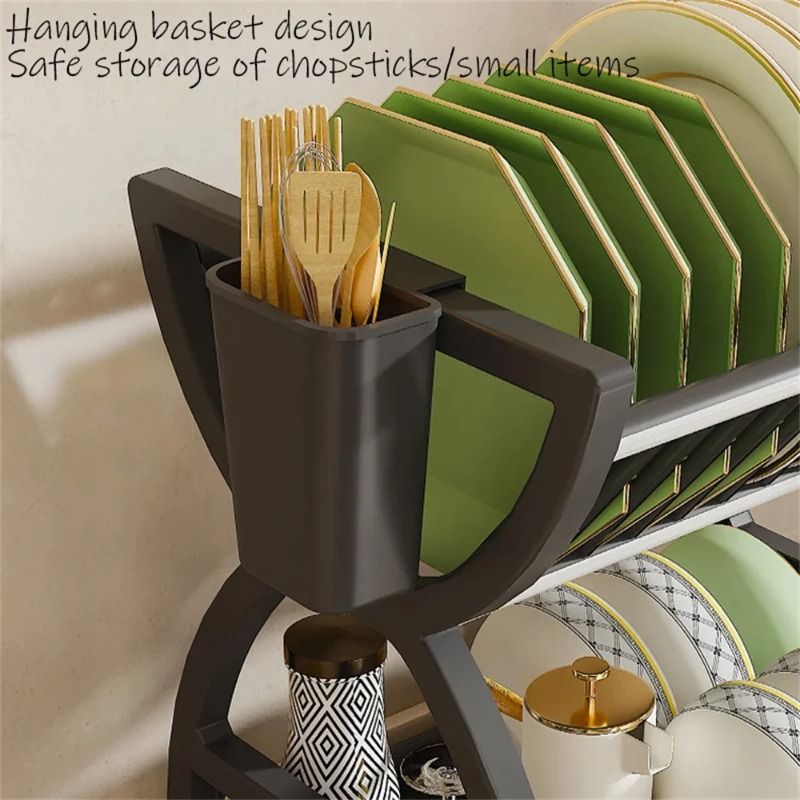 2段式食器乾燥ラック キッチンオーガナイザー ボウル・プレー - Server Rack Shelf のレビューと価格
